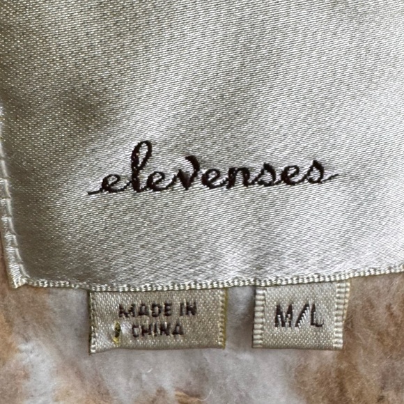 Anthropologie Elevenses Houndstooth Wrap Coat Career Preppy Academia - Picture 11 of 11